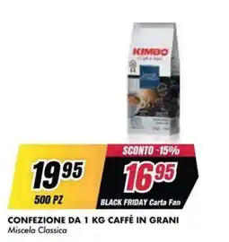 Trony KIMBO Caffè in Grani Miscela Classica offerta