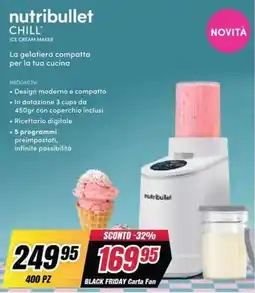 Trony nutribullet CHILL ICE CREAM MAKER offerta