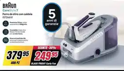 Trony BRAUN CareStyle 7 Ferro da stiro con caldaia offerta