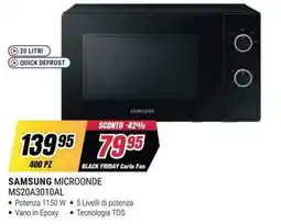 Trony SAMSUNG MICROONDE MS20A3010AL offerta