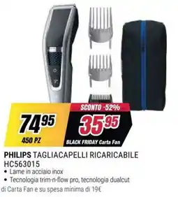 Trony PHILIPS TAGLIACAPELLI RICARICABILE offerta