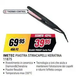 Trony IMETEC PIASTRA STIRACAPELLI KERATINA 11875 offerta
