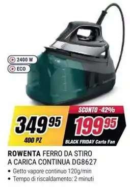 Trony ROWENTA FERRO DA STIRO A CARICA CONTINUA DG8627 offerta