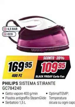 Trony PHILIPS SISTEMA STIRANTE GC784240 offerta