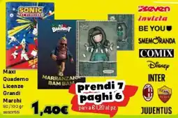 Orizzonte Maxi Quaderno Licenze Grandi Marchi offerta