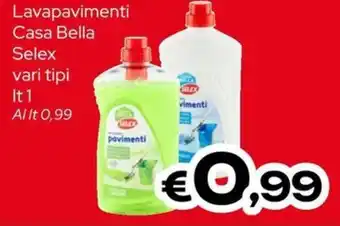 MAX Supermercati Lavapavimenti Casa Bella Selex offerta