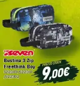 Orizzonte Seven Bustina 3 Zip Freethink Boy offerta