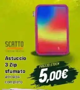Orizzonte SCATTO Astuccio 3 Zip sfumato offerta