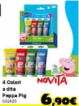 Orizzonte 4 Colori a dita Peppa Pig offerta