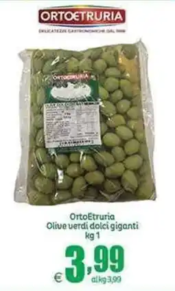 Elite OrtoEtruria Olive verdi dolci giganti offerta