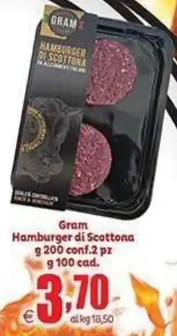 Elite Gram Hamburger di Scottona offerta