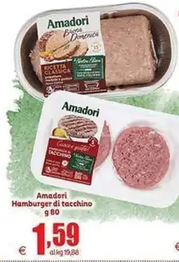 Elite Amadori Hamburger di tacchino offerta
