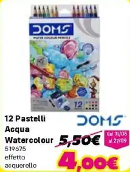 Orizzonte 12 Pastelli Acqua Watercolour DOMS offerta