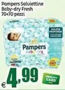 Elite Pampers Salviuettine Baby-dry Fresh offerta