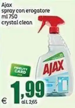 Elite Ajax spray con erogatore crystal clean offerta