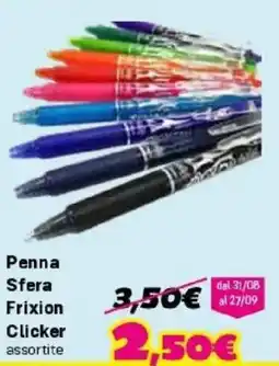 Orizzonte Penna Sfera Frixion Clicker assortite offerta