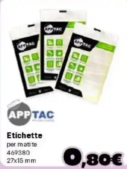 Orizzonte Etichette APP TAC offerta