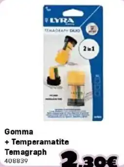 Orizzonte Gomma + Temperamatite Temagraph offerta