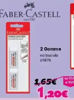 Orizzonte Faber-Castell Gomme offerta