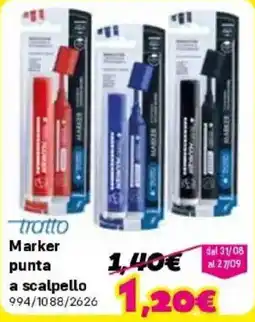 Orizzonte tratto Marker punta a scalpello offerta