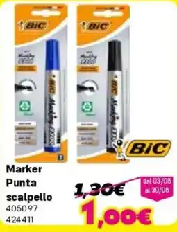 Orizzonte Marker BIC Punta scalpello offerta