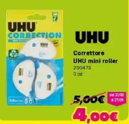 Orizzonte UHU Correttore UHU mini roller offerta