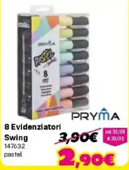 Orizzonte 8 Evidenziatori Swing pastel offerta