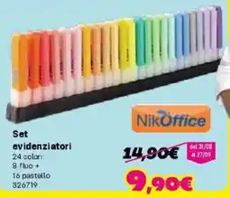 Orizzonte NikOffice evidenziatori offerta