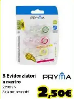Orizzonte Evidenziatori a nastro PRYMA offerta