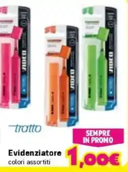 Orizzonte Evidenziatore tratto offerta