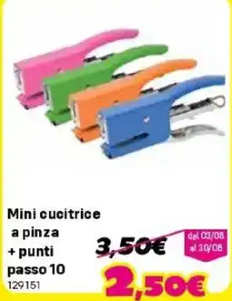 Orizzonte Mini cucitrice a pinza offerta