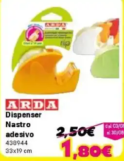 Orizzonte ARDA Dispenser Nastro adesivo offerta