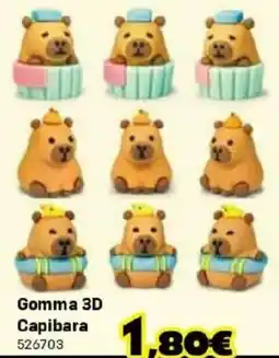 Orizzonte Gomma 3D Capibara offerta