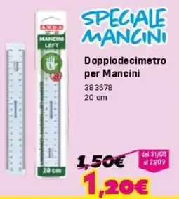 Orizzonte Doppiodecimetro per Mancini offerta