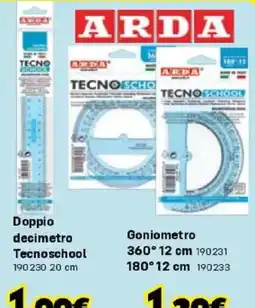Orizzonte ARDA Doppio decimetro Tecnoschool offerta