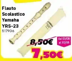 Orizzonte Flauto Scolastico Yamaha YRS-23 offerta