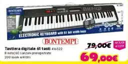 Orizzonte Tastiera digitale 61 tasti BONTEMPI offerta
