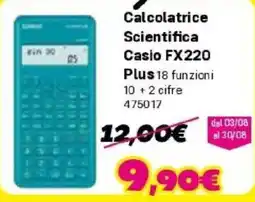 Orizzonte Calcolatrice Scientifica Casio FX220 offerta