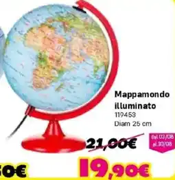 Orizzonte Mappamondo illuminato offerta