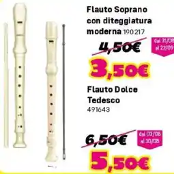 Orizzonte Flauto Soprano con diteggiatura moderna offerta