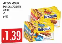 Issimo supermercado MERENDA NESQUIK SNACK CACAO/LATTE NESTLÉ offerta