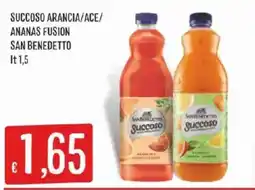 Issimo supermercado Succoso Arancia/Ace/Ananas Fusion San Benedetto offerta