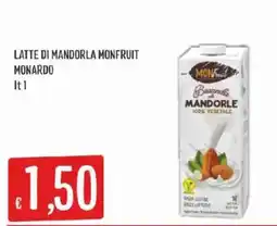 Issimo supermercado Latte di mandorla Monfruit offerta
