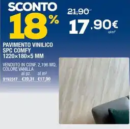 Bricofer Pavimento Vinilico SPC Comfy offerta