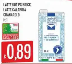 Mercadò Latte UHT PS Brick Latte Calabria Granarolo offerta