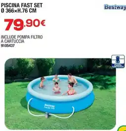 Bricofer Piscina Fast Set Bestway offerta