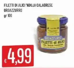 Mercadò Filetti di Alici 'Nduja Calabrese Oroazzurro offerta