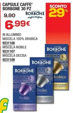 Bricofer Capsule caffè Borbone offerta