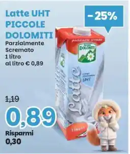 Prix Quality Latte UHT PICCOLE DOLOMITI offerta