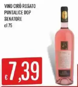 Mercadò Vino Cirò Rosato Puntalice DOP Senatore offerta